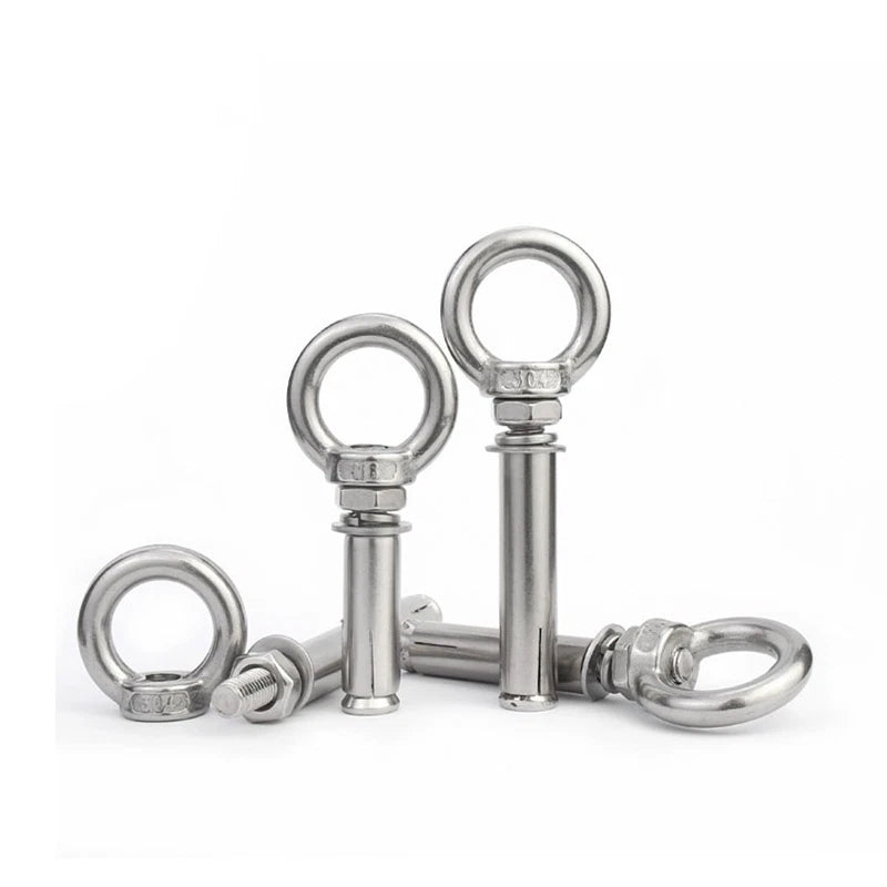 304 Stainless Steel Expansion Eyebolts – Ring Expansion Bolts M6 M8 M10 M12