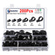 200Pcs Nylon Plastic P Clips Clamp Assortment Set for Wire Cable Pipe 5mm-28mm