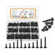 #8 & #10 Phillips Wafer Head Self-Tapping Screws Black 410 Stainless Steel – 425-Piece Kit