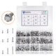 390PCS 410 Stainless Steel Hex Washer Head Self-Drilling TEK Screw Set