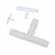 Plastic Equal Tee Barbed Hose Connector — T Piece Pipe Joiner 1.6mm–25mm