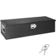 Heavy Duty Aluminum Truck Bed Tool Box, Diamond Plate Tool Box with Side Handle and Lock Keys, Storage Tool Box Chest Box Organizer for Pickup, Truck Bed, RV, Trailer, 39"x13"x10", Black