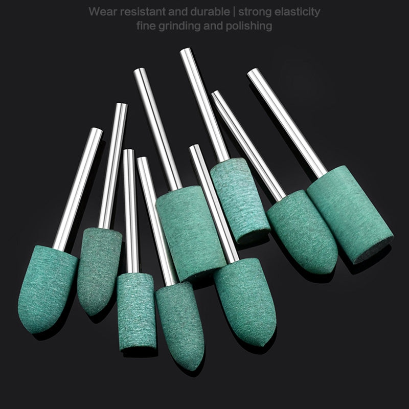 Rubber Grinding Sanding Polishing Head Rotary Tool Amber Beeswax Bodhi Mirror