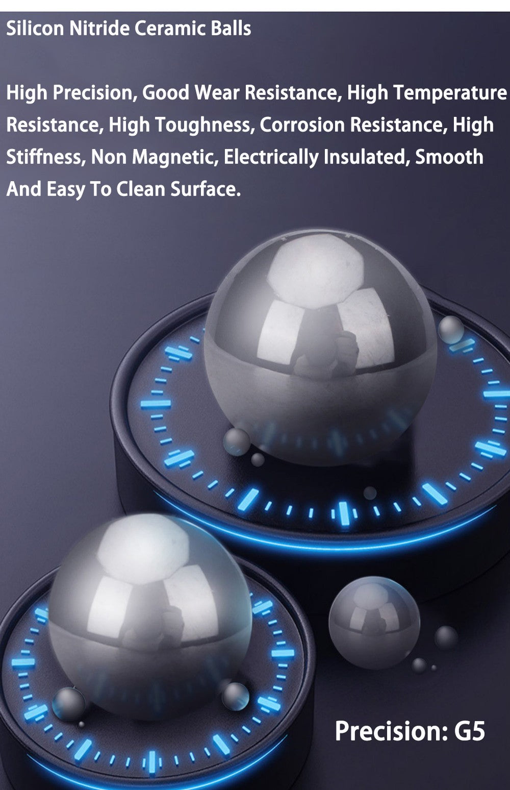 1mm-25.4mm 1/4" 5/16" Ball Bearings Silicon Nitride Ceramic Balls G5 Precision