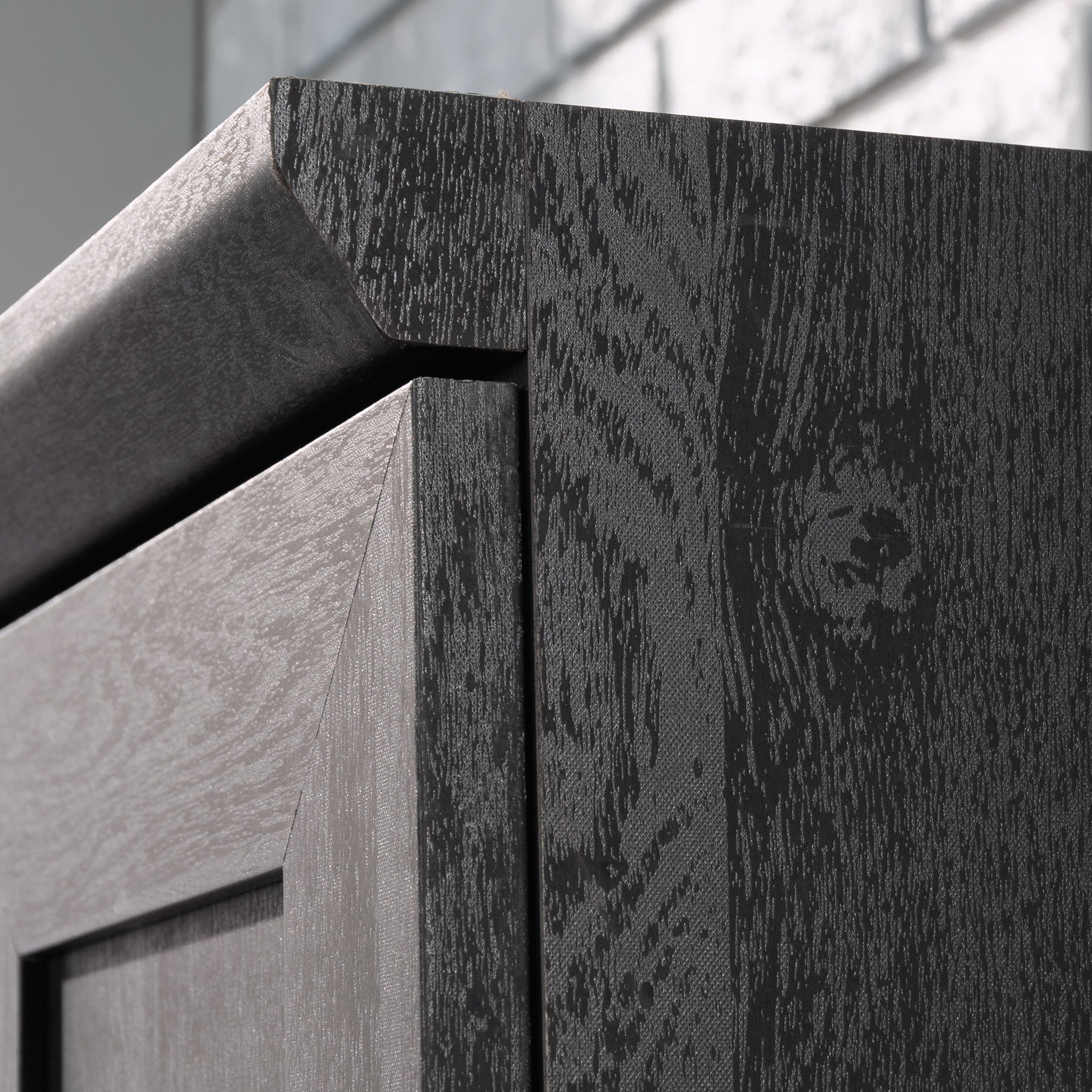 Storage Cabinet with Multipurpose Storage, Black Brown finish