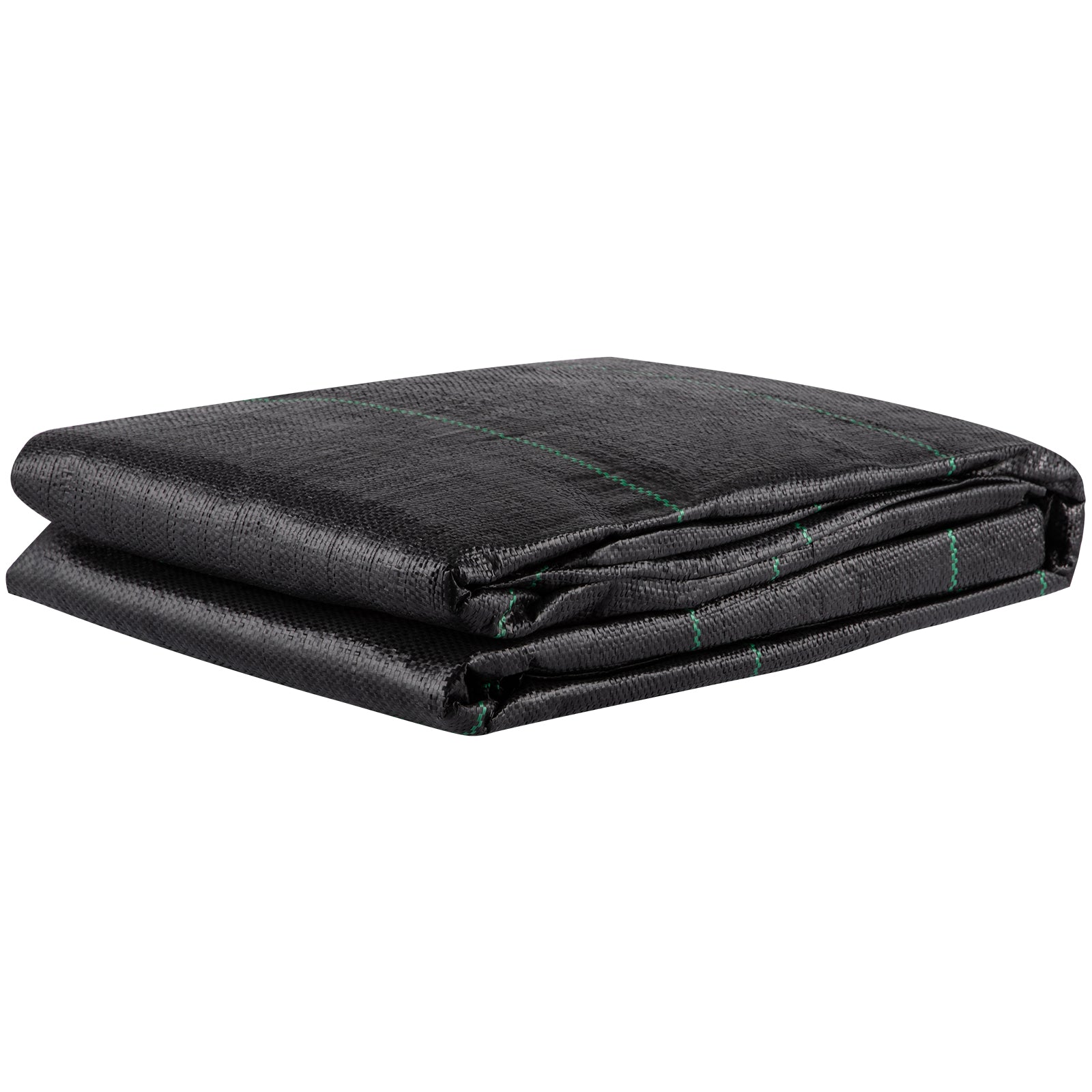 12.5ft x 30ft 3.5oz Woven Geotextile Driveway Fabric — 600lb Tensile Strength Underlayment & Weed Barrier Black