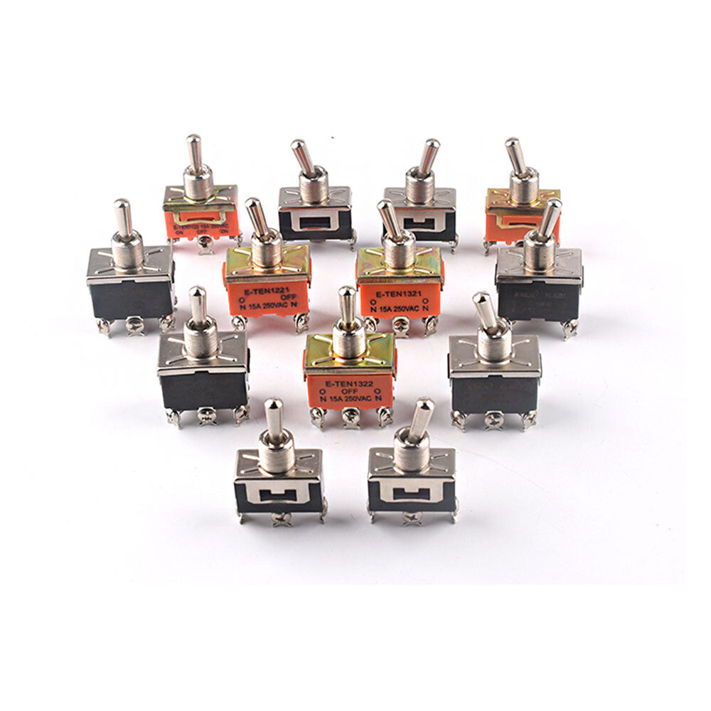 Toggle Switch Heavy Duty ON-OFF ON-ON ON-OFF-ON – MTS E-TEN PS DS438 Series 125VAC 250VAC