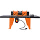 Electric Benchtop Router Table Wood Working Tool,black,orange color