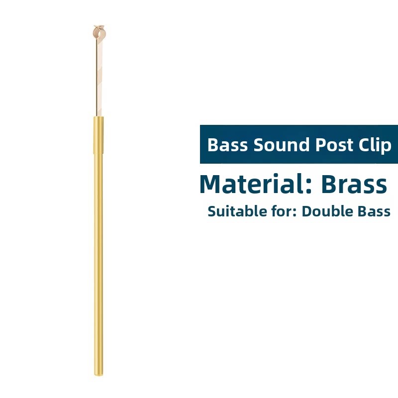 Violin Cello Bass Sound Post Tool Set Brass Setter Clip Ruler