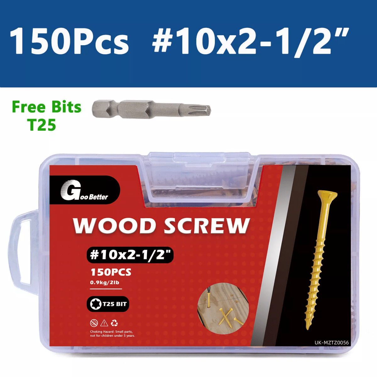 20 - 1000Pcs Deck Screws T25 Torx Self Tapping Wood Screws Exterior Deck Screws - HomeDIYer