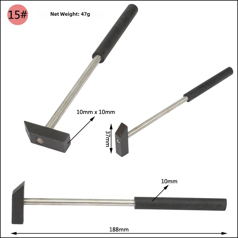 Jewelry & Metalworking Hammer – Mini Shaping Hammer for Gold Silver Craft, Stamping & Metal Forming (18 Models)