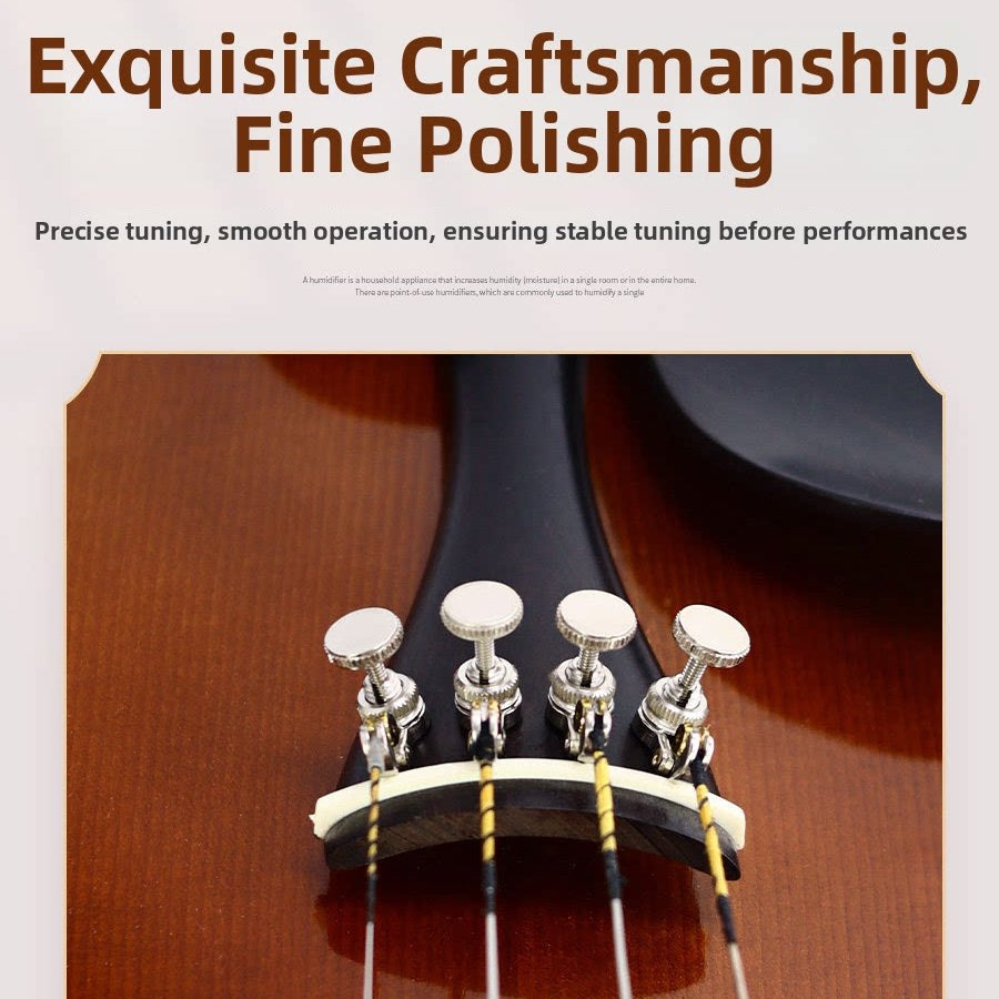 Violin Dual-Purpose Fine Tuner – Silver Ball-End Tailpiece Fine Tuning Adjuster (1, 2 or 4 Pack)