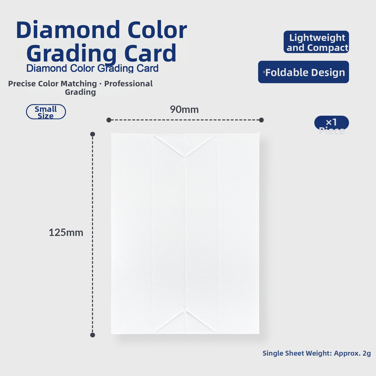 Diamond Color Grading Paper – Color Comparison Card for Diamond Sorting, Grading & Jewelry Identification