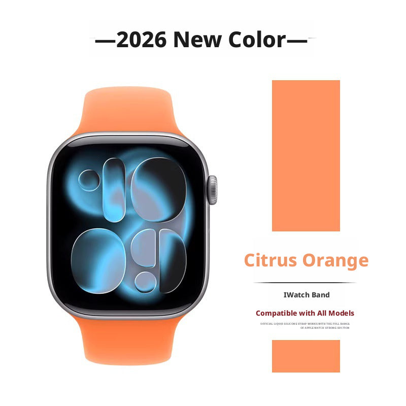 Apple Watch Silicone Sport Band 38/40/41/42/44/45/49mm – 17 Colors