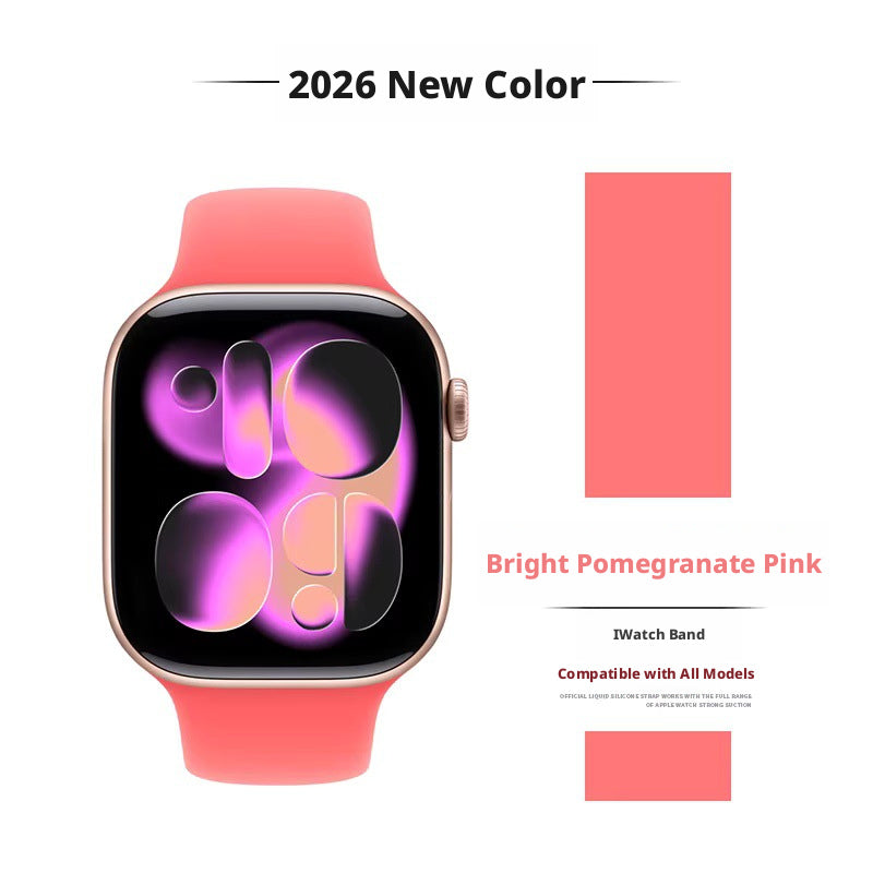 Apple Watch Silicone Sport Band 38/40/41/42/44/45/49mm – 17 Colors