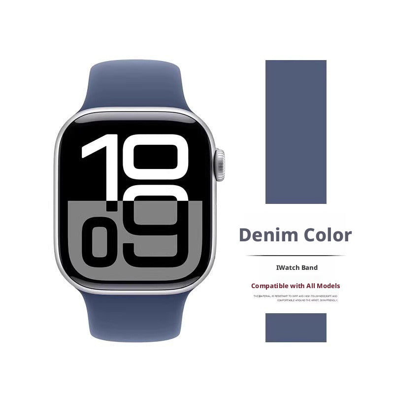 Apple Watch Silicone Sport Band 38/40/41/42/44/45/49mm – 17 Colors