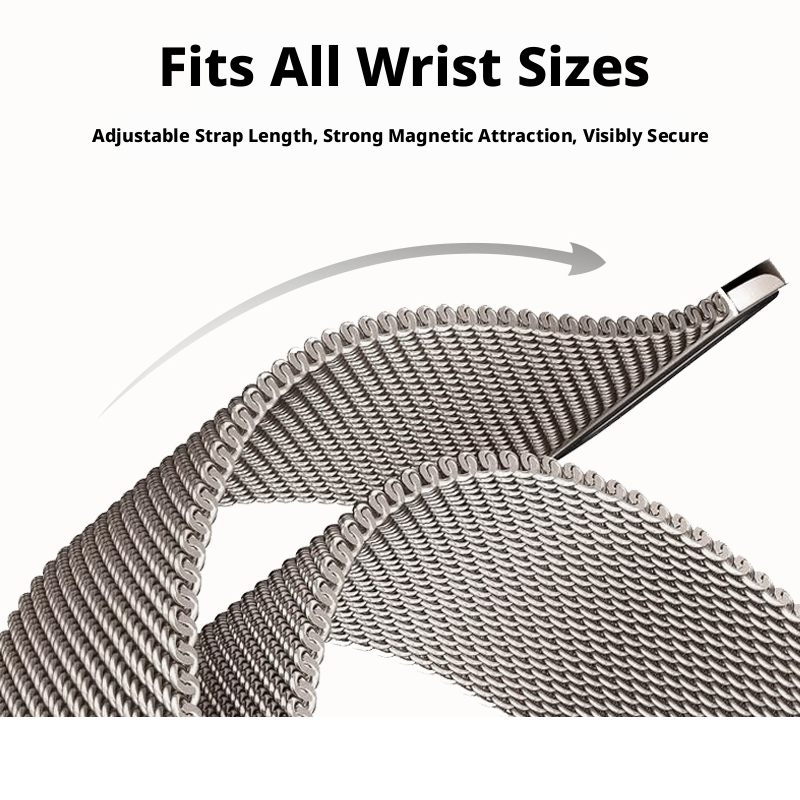 Magnetic Apple Watch Band – 4 Colors, Multi-Size, All Series Compatible