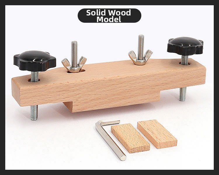 Acoustic Guitar Bridge Gluing Clamp Set – Saddle & Bridge Repair Fixing Tool for Folk Guitar (Solid Wood & Metal)