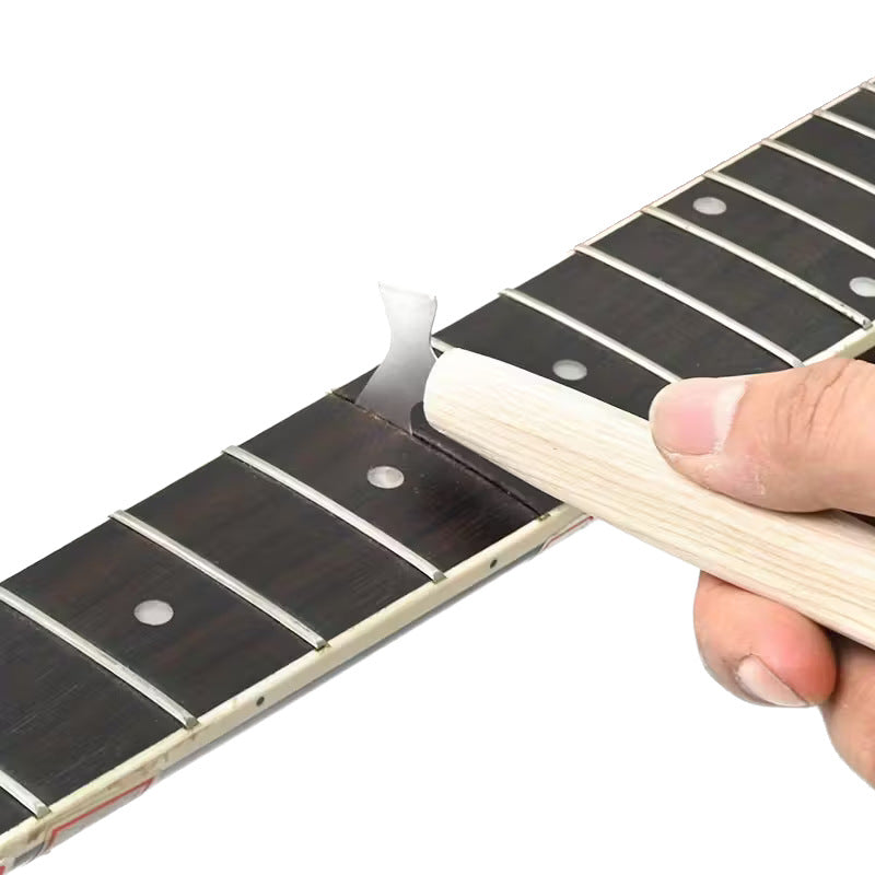 Guitar fret groove cleaning saw, mini solid wood handle, folk melodic bakelite guitar fret replacement and installation tool