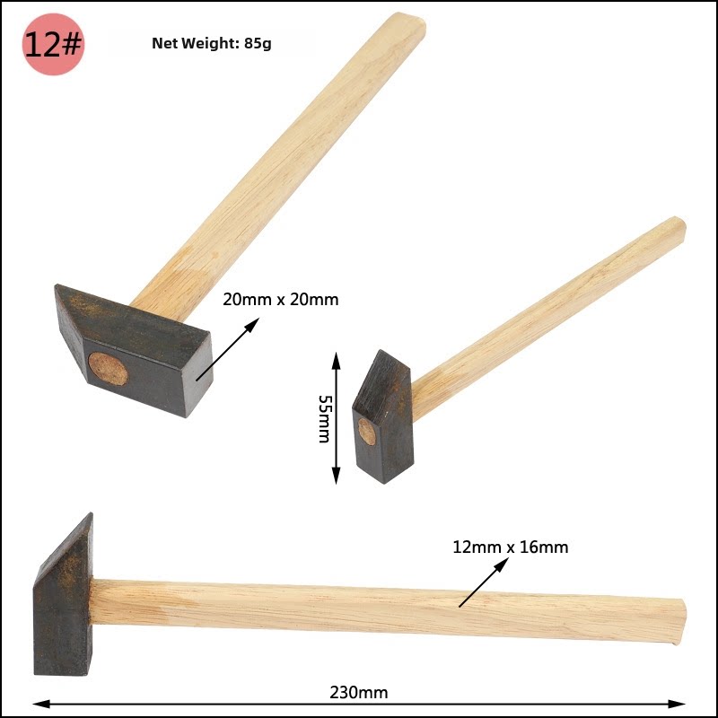 Jewelry & Metalworking Hammer – Mini Shaping Hammer for Gold Silver Craft, Stamping & Metal Forming (18 Models)