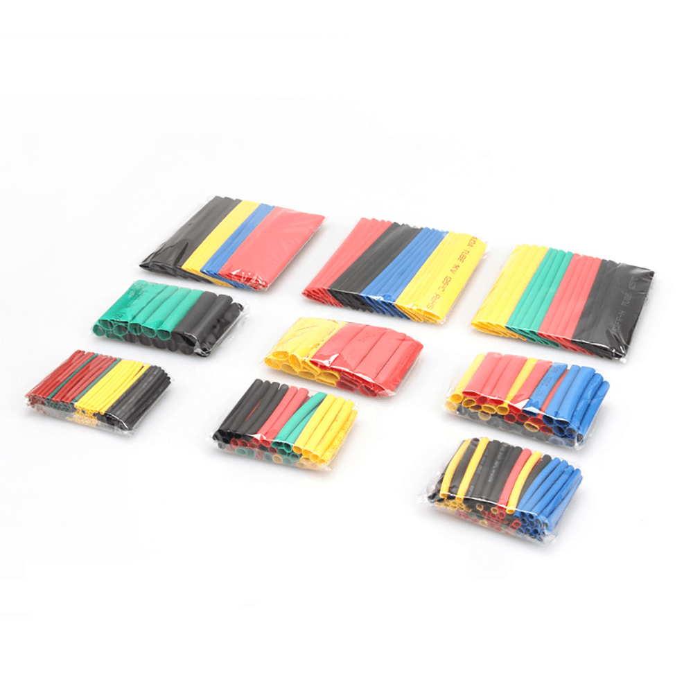 328PCS Colorful Heat Shrink Tubing Set - 12 Colors 9 Sizes - HomeDIYer