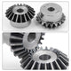 1M 1.5M 2M 3M Bevel Gear 15-40 Teeth 1:1 90° Meshing Angle 45# Steel Drive Gears