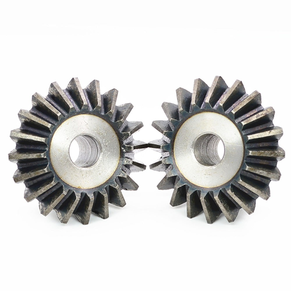 1M 1.5M 2M 3M Bevel Gear 15-40 Teeth 1:1 90° Meshing Angle 45# Steel Drive Gears