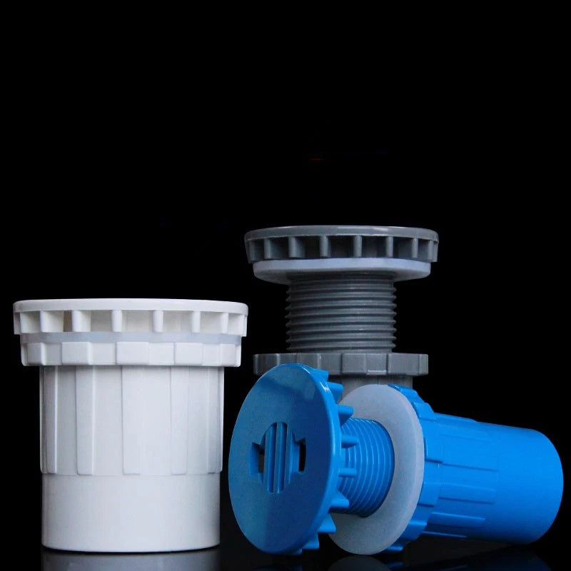 PVC Klebefitting Aquarium Fish Tank Wasser Rohr Fittings Stecker 3 Farbe 20~50mm