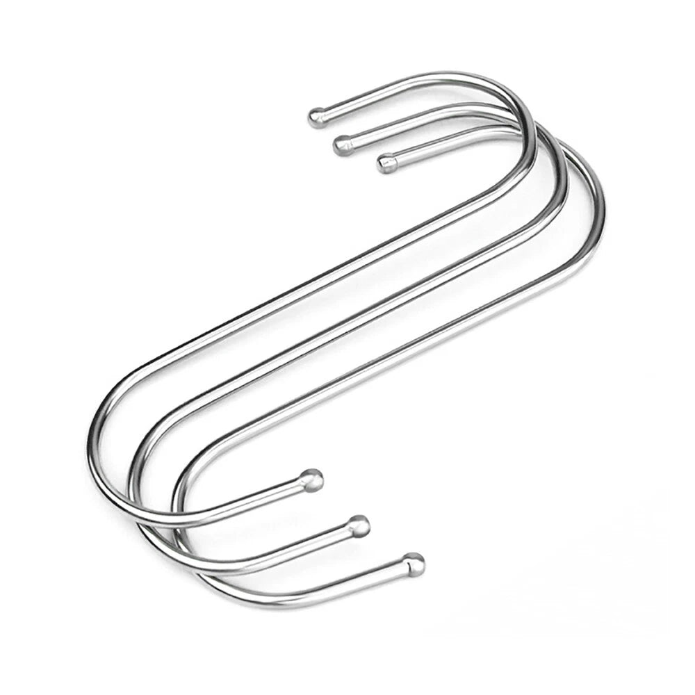S-Haken Küchenhaken Fleischerhaken Metallhaken Edelstahlhaken S-Form Haken Hooks