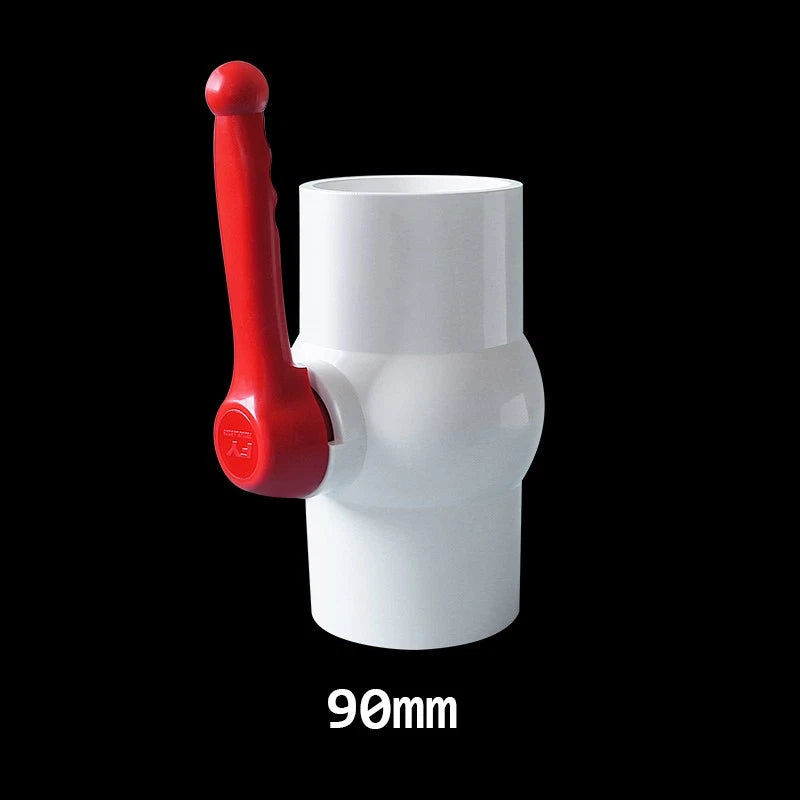 Weiß PVC Kugelhahn Kugel Ventil Innengewinde Muffen Fittings Pond 20-160mm