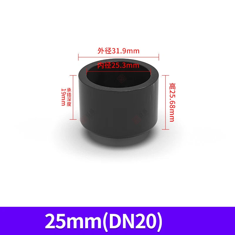 20mm-160mm PVC UPVC Rohr-Fittings Endkappe Endstecker Deckel Stopfen Dunkelgrau