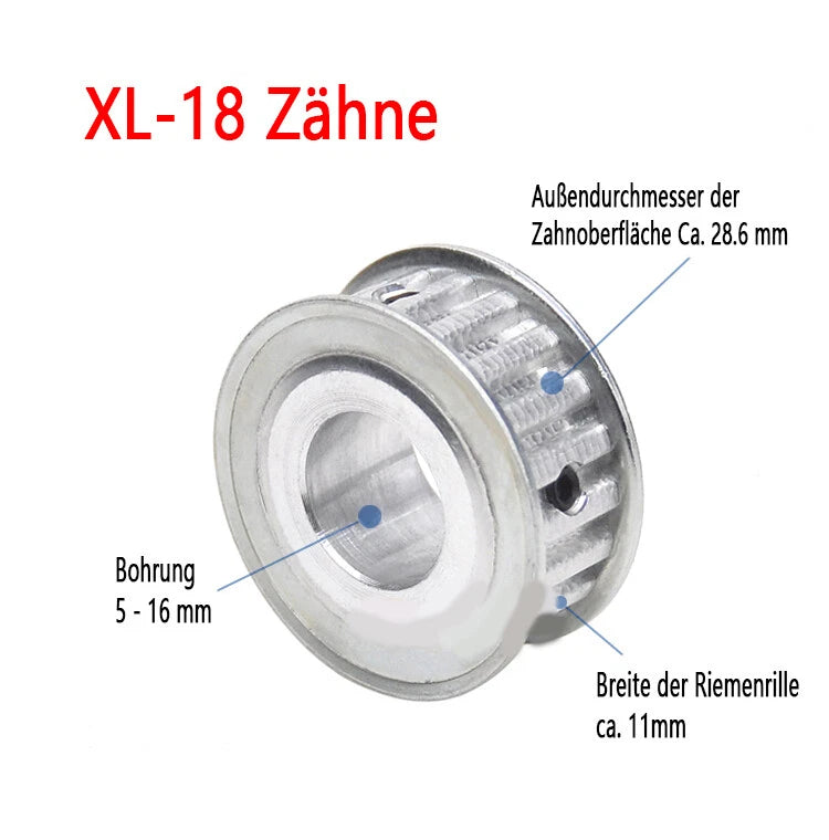 XL 10-40 Zähne Riemenscheibe 10T-40T Zahnrad Pulley für Zahnriemen 10mm Breite