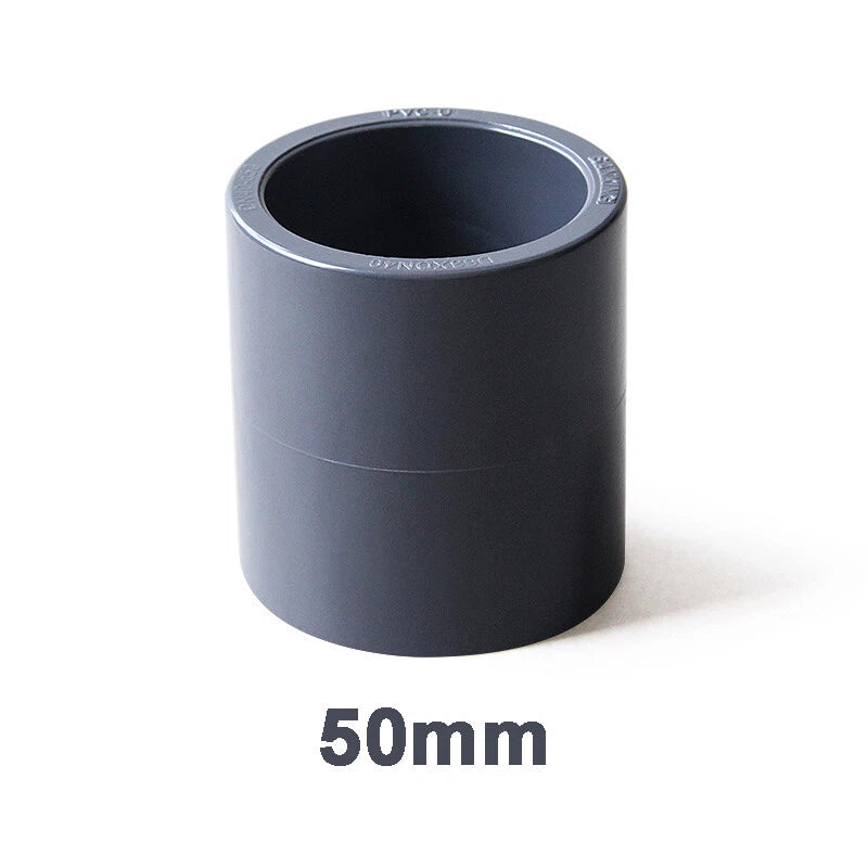 PVC Rohr 20mm bis 200mm Klebe Fittings Verbinder Muffe Klebefitting Klebemuffe