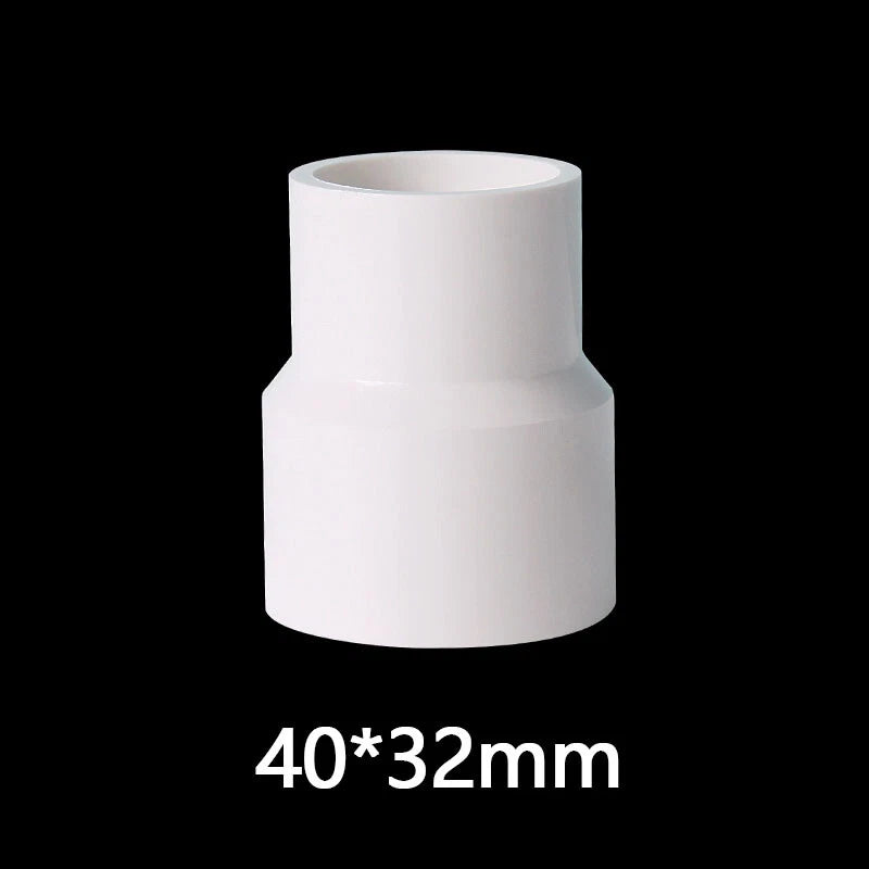 PVC Weiß Reduzierstück Muffe Rohr Fittings Verbinder Klebefittings 20mm~160mm