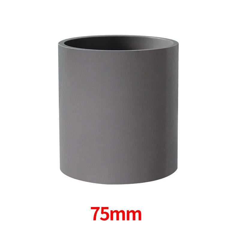 Grau PVC Muffe Rohr Gerade Fitting Klebefittings Rohrverbinder Montage Ø20-200mm