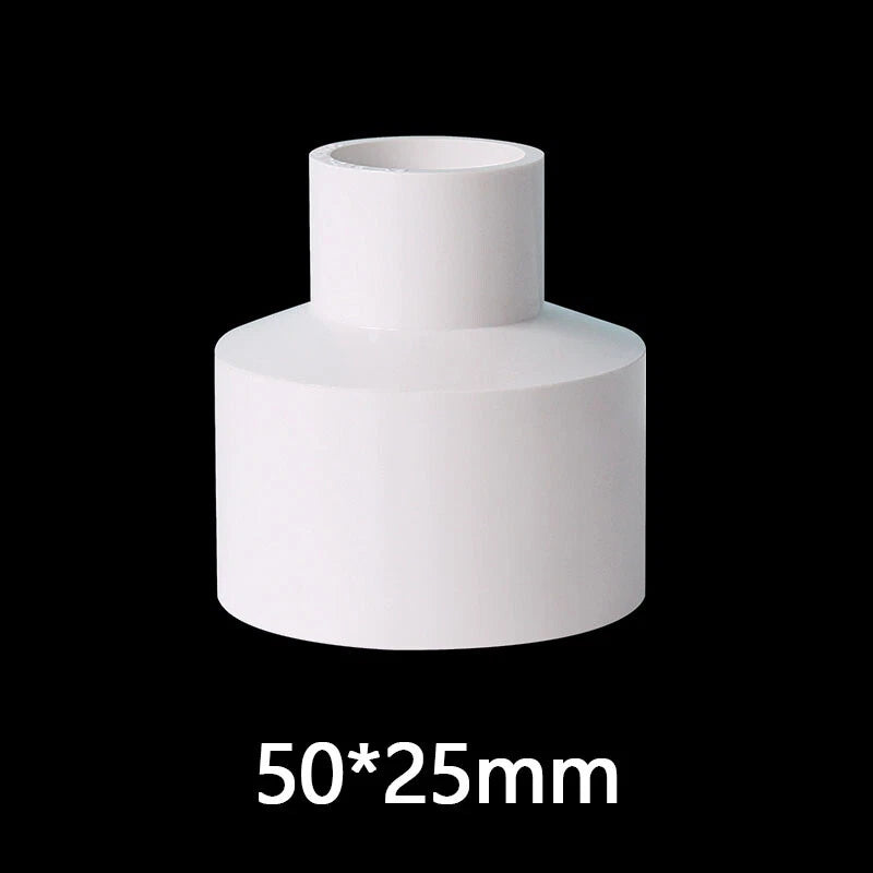 PVC Weiß Reduzierstück Muffe Rohr Fittings Verbinder Klebefittings 20mm~160mm