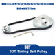 GT2 90T Zähne Zahnrad-Pulley Riemenscheibe Breite 7mm/11mm Zahnriemenrad