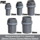 PVC Klebefitting Aquarium Wasser Rohr Fitting 20mm 25mm~50mm Grau Rohrfittings