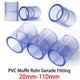 PVC-U Rohrverbinder 20~110mm Gerade Rohr Fitting Muffe Klebefittings Transparent