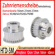 5M Riemenscheibe 35-80 Zähne Zahnrad Pulley für 15mm 20mm 25mm Breite Zahnriemen