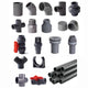 PVC Klebefittings 16 20 25 32 40 50mm T-Stück Bogen Rohr Winkel Muffe Übergang