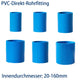 PVC Blau Muffe Rohr Gerade Fitting Klebefittings Rohrverbinder Montage Ø20~160mm