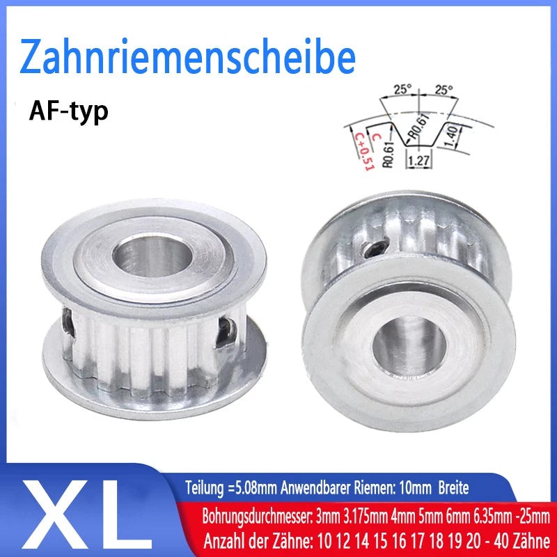 XL 10-40 Zähne Riemenscheibe 10T-40T Zahnrad Pulley für Zahnriemen 10mm Breite