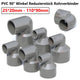 PVC 90° Winkel Reduzierstück Rohrverbinder Reduzierstück Muffe Fittings 20-110mm