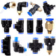 Push-to-Connect Pneumatic Fittings — Air & Water Tube Quick Release Connectors