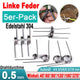 5X Drehfeder-Schenkelfeder d 0,5mm Øa 4mm-8mm Edelstahl Torsions linke Feder