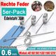 Schenkelfeder d 0,6mm Øa 4-8mm Ls 30mm *304 Edelstahl Torsions Dreh Feder
