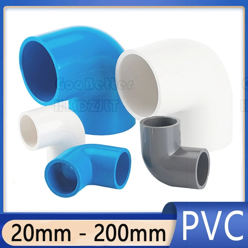 PVC Klebe Fittings 90° Winkel Bogen Verbinder Muffe Klebemuffen Klebefitting