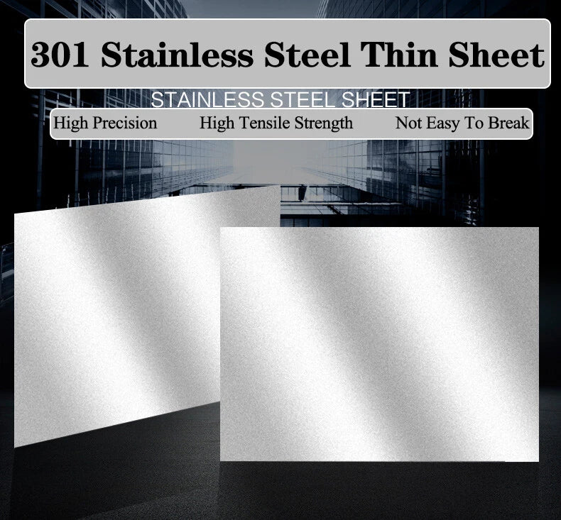 301 Stainless Steel Sheet  Plate Metal Sheet  Foil Sheet Fine Plate Strip Steel