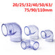 20 bis 110 mm PVC-U Rohr Fitting Winkel 90° Klebefittings Transparent Verdicken